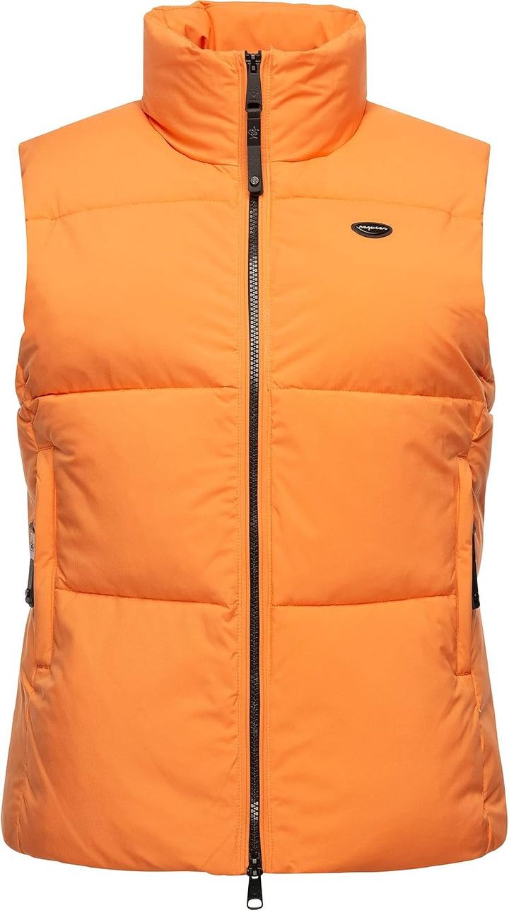 Ragwear Damen wasserdichte Übergangsjacke Outdoorjacke Steppweste Ailish XS-6XL, Papaya