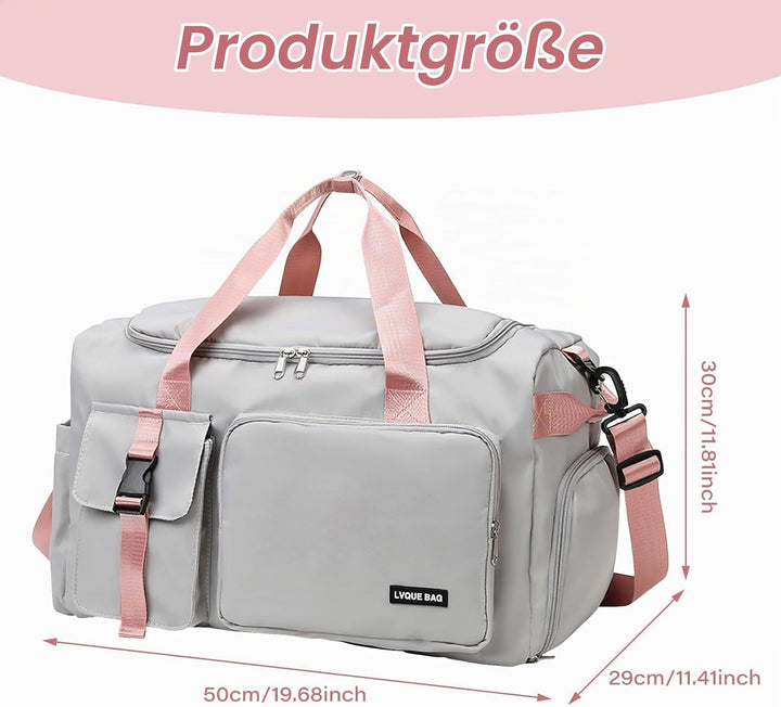 Sporttasche Rucksack 2 in1,Reisetasche Gross,42L Sporttasche für Damen und Herren,Sporttaschen mit S