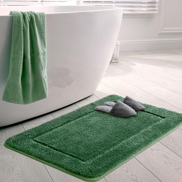 SOANNY Badematte 60x90 cm, Einzelstück, Hochflor Mikrofaser, rutschfest & Waschbar, Saugfähig Duscht