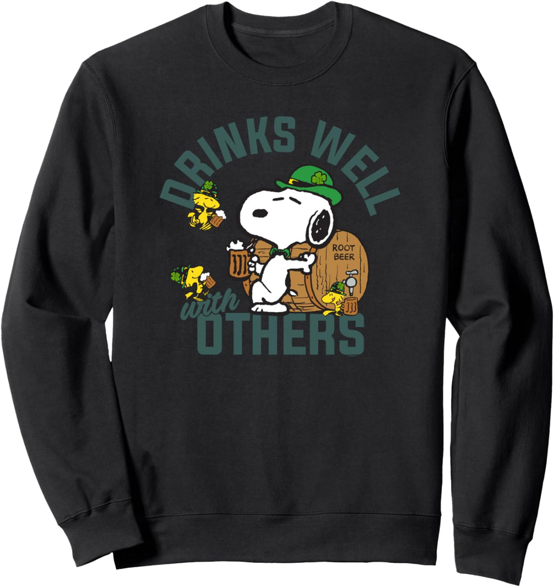Peanuts St Patrick's Day Trinkt gut mit anderen Sweatshirt