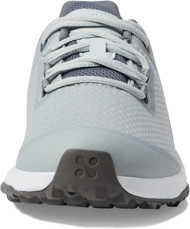 PUMA Herren Fusion Grip Extra Breit Golfschuh 41 EU Weit Flacher Hellgrau Puma Silber Leiser Schirm,