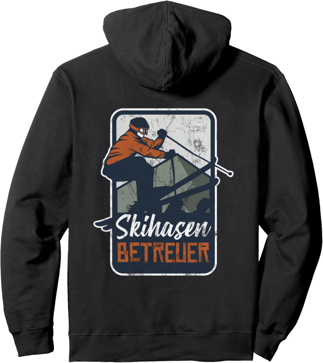 Ski Skifahren Snowboard Skifahrer Berge Skihasen Betreuer Pullover Hoodie