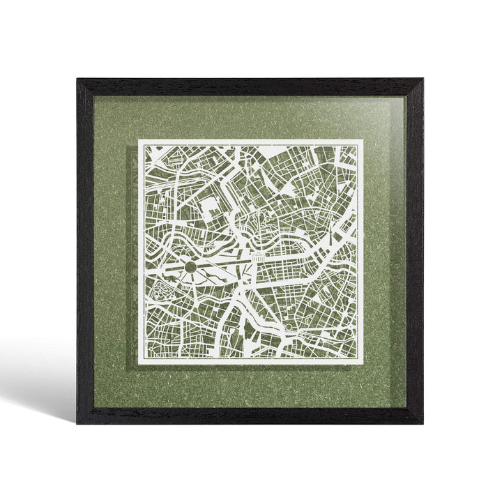 O3 DESIGN STUDIO - Marco de Papel para mapas, 22,8 x 22,8 cm, en Caja de Regalo, Fondo, autocambiant