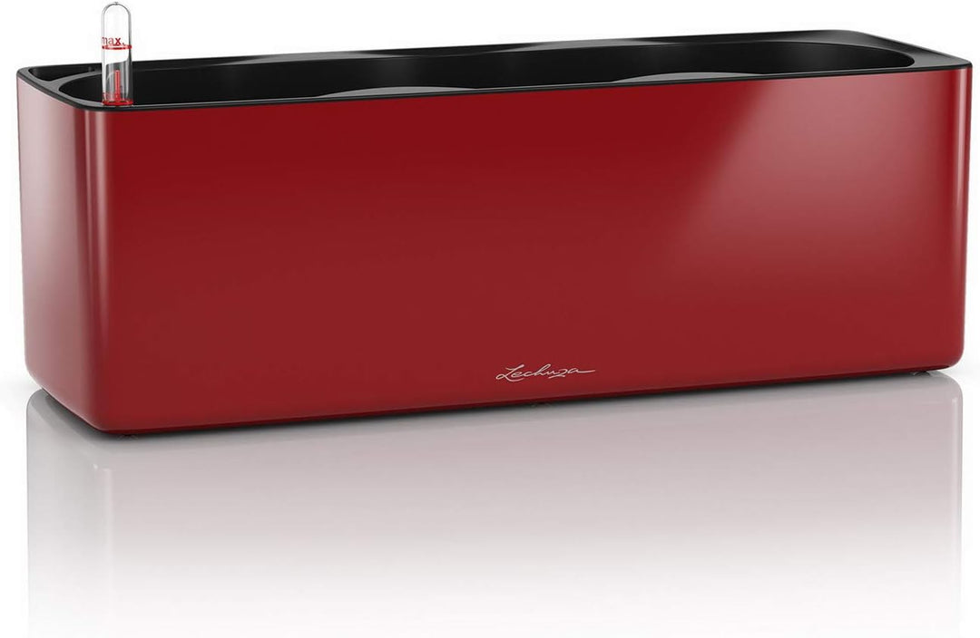 Lechuza Cube Glossy Triple, Scarlet Rot & Cube Glossy 16, Lackierte Oberfläche, Scarlet Rot, Hochwer