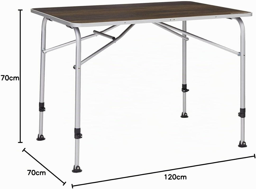 BERGER Livenza Campingtisch - Klapptisch Höhenverstellbar Alu Campingtisch Klappbar Camping Tisch Ga