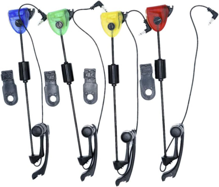 Carpon® Bissanzeiger Swinger Set Serie für Karpfenangeln im Fall Rote Blaue gelbe (grüne) Farbe 4 Sw