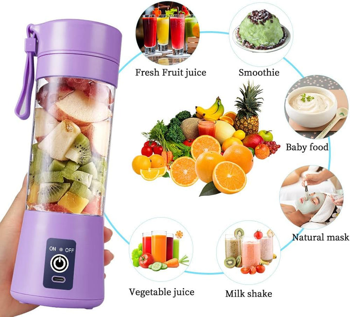 Mixer Smoothie Maker, Elektrischer USB-Entsafter Mixer, Tragbarer Mini-Mixer für Shakes und Smoothie
