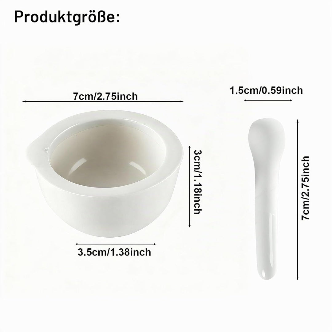 2 Sets Mörser mit Stössel, 60ml kleiner Mörser Zum Gewürze, Kräuter, Knoblauch, Nüssen, Für Küche un