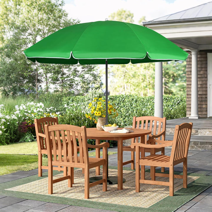 Sekey Sonnenschirm 160 cm mit Schutzhülle, Sonnenschirm Strand mit Neigungswinkel und Höhe verstellb