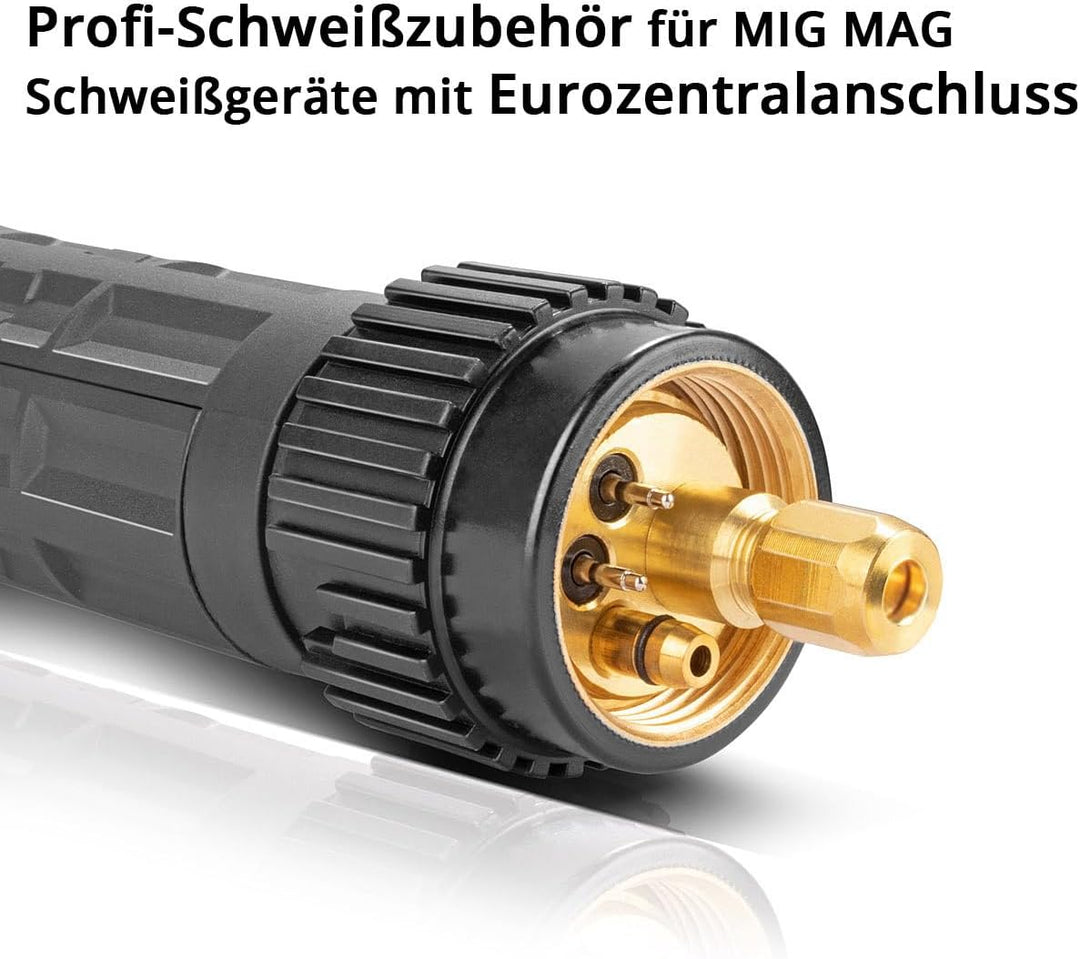 STAHLWERK AK25 | MB25 Schweissbrenner inklusive 3 m Schlauchpaket, Profi-Schweisszubehör für MIG MAG