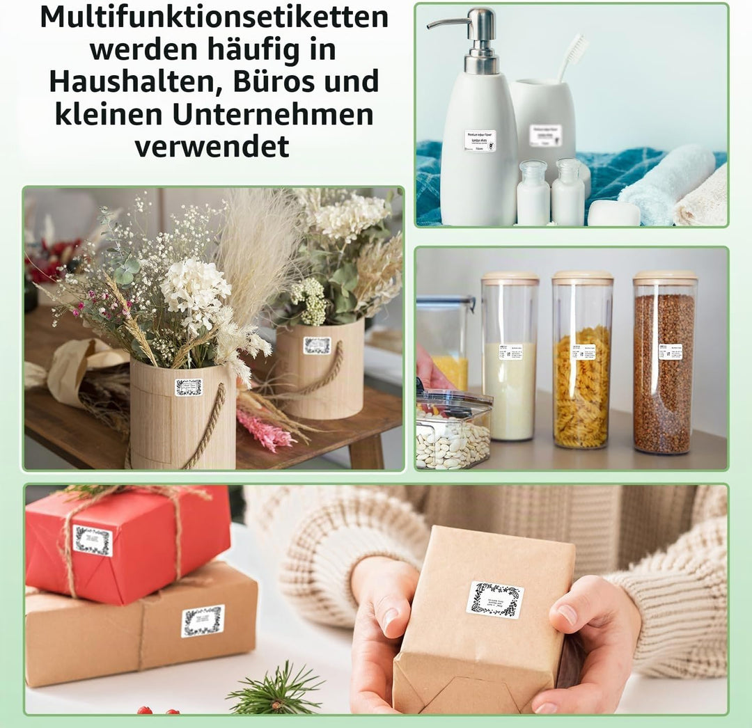 Phomemo M110 Etiketten - 6 Rollen M110/M220/M221/M120/M200 Thermo-Etikettenpapier 30x20mm (1.18„ x 0