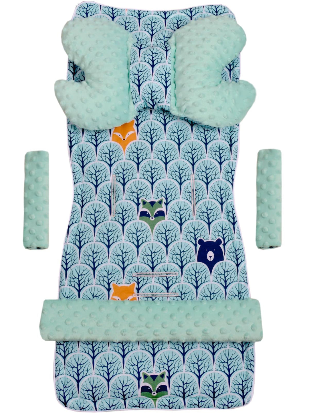 Medi Partners Universal Sitzauflage Kinderwagen &amp; Buggys Sitzeinglage Kinderwagendecke 5tgl Gurtpols