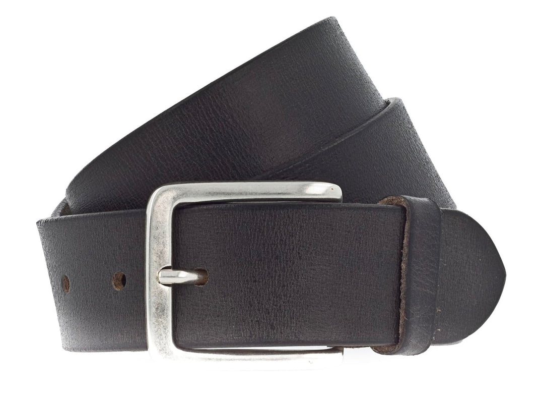 VANZETTI Herren Ledergürtel Made in Germany anthrazit 80