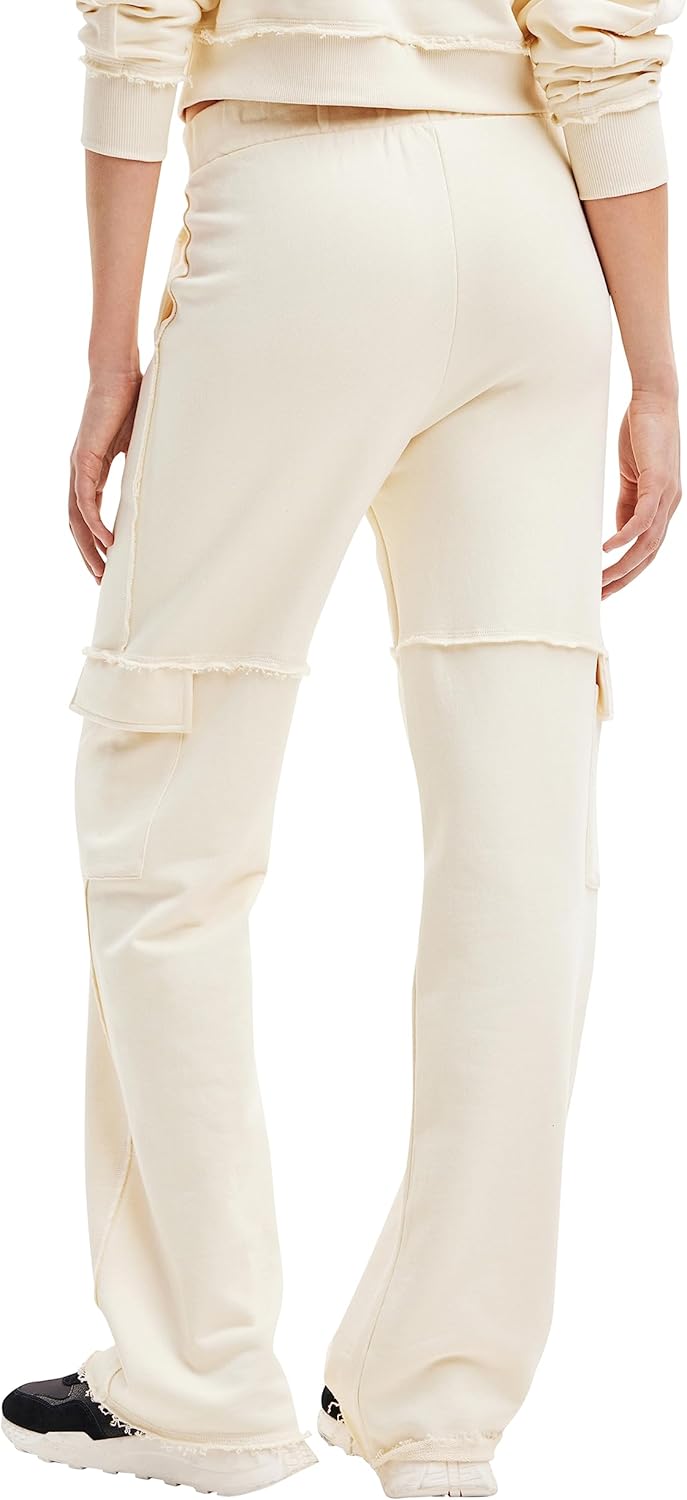 Desigual Damen nevadi Casual Pants L Weiss, L Weiß