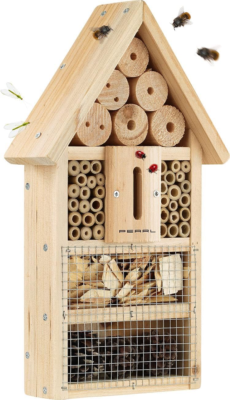 PEARL Bienenhotel: 4er-Set Insektenhotel-Bausätze, Nisthilfe und Schutz für Nützlinge (Insektenhotel