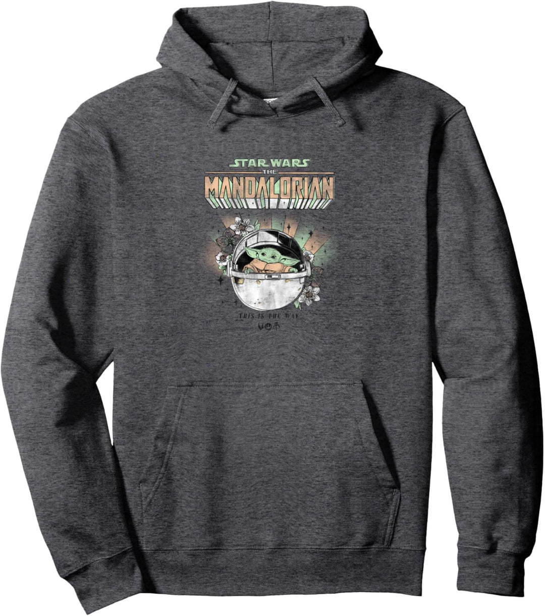 Star Wars: The Mandalorian The Child Pastels & Flowers Pullover Hoodie