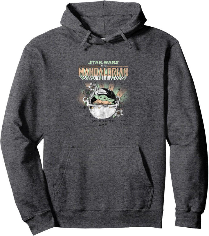 Star Wars: The Mandalorian The Child Pastels & Flowers Pullover Hoodie