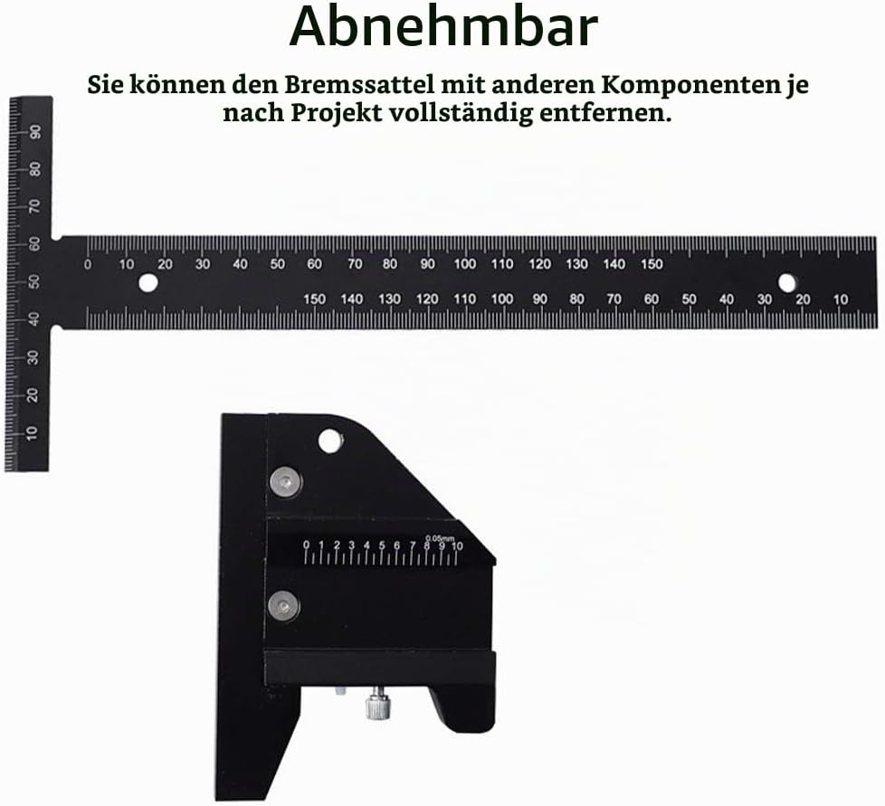 Holzbearbeitungsschreiber - Markierung T-förmiges Lineal Holzbearbeitungsschreiber DIY-Werkzeug Alum