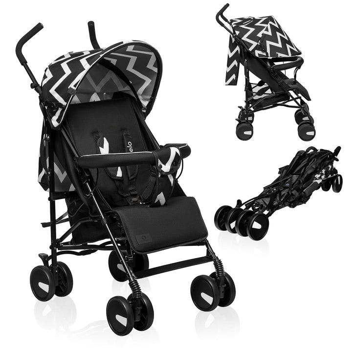 LIONELO Elia Buggy Klein Zusammenklappbar Kinderwagen Bis 15 Kg, Rücken Und Fussstützenverstellung H