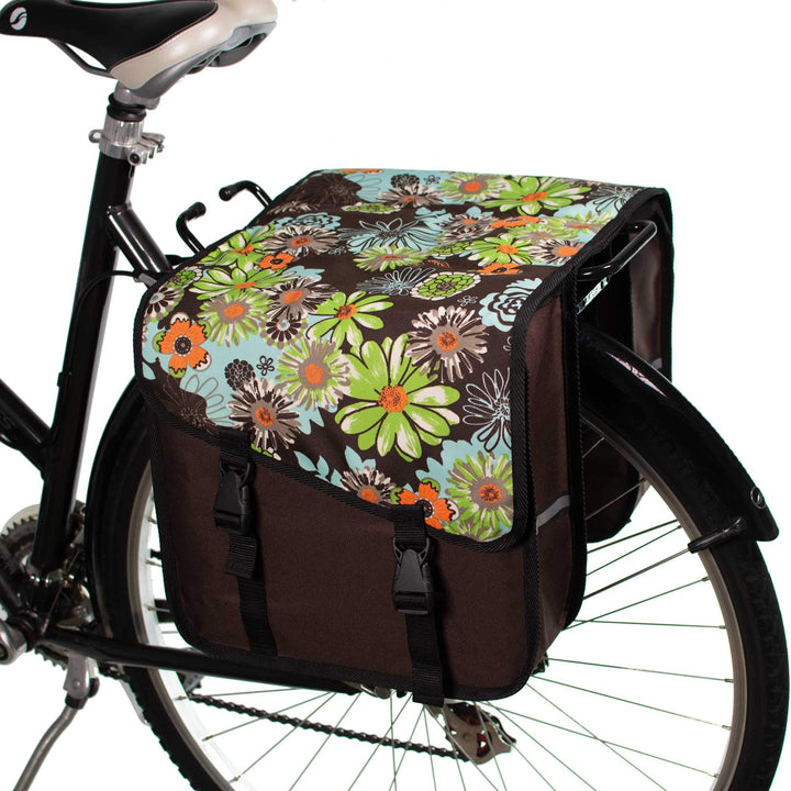 Classic CS 26 L Doppelpacktasche – wasserdichte Gepäckträgertasche für Fahrrad & E-Bike (Grüne Wiese