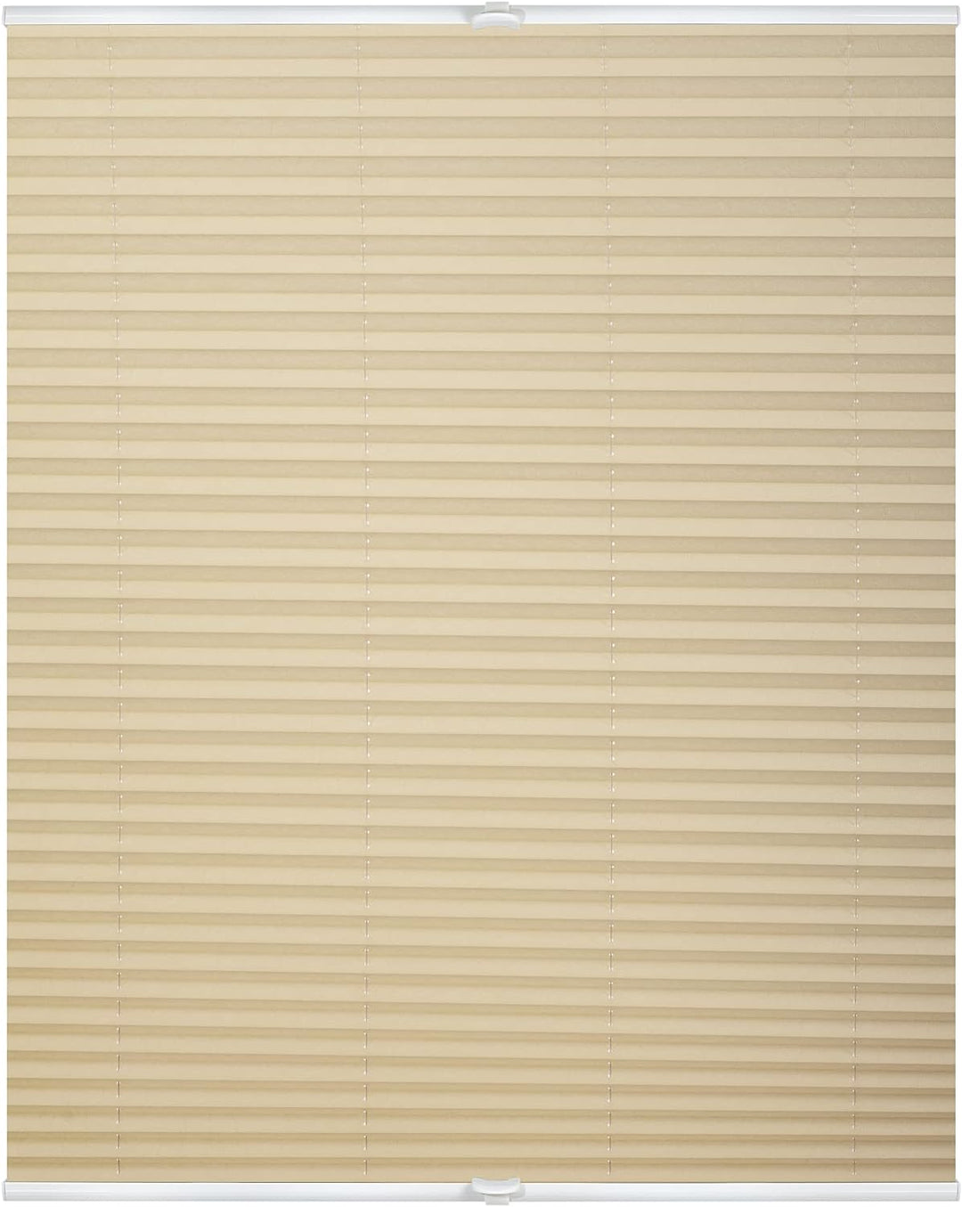 Wohn-Guide PKV.120.130.05 Plissee Klemmfix, ohne Bohren, verspannt - Creme 120 cm x 130 cm (B x L) 1