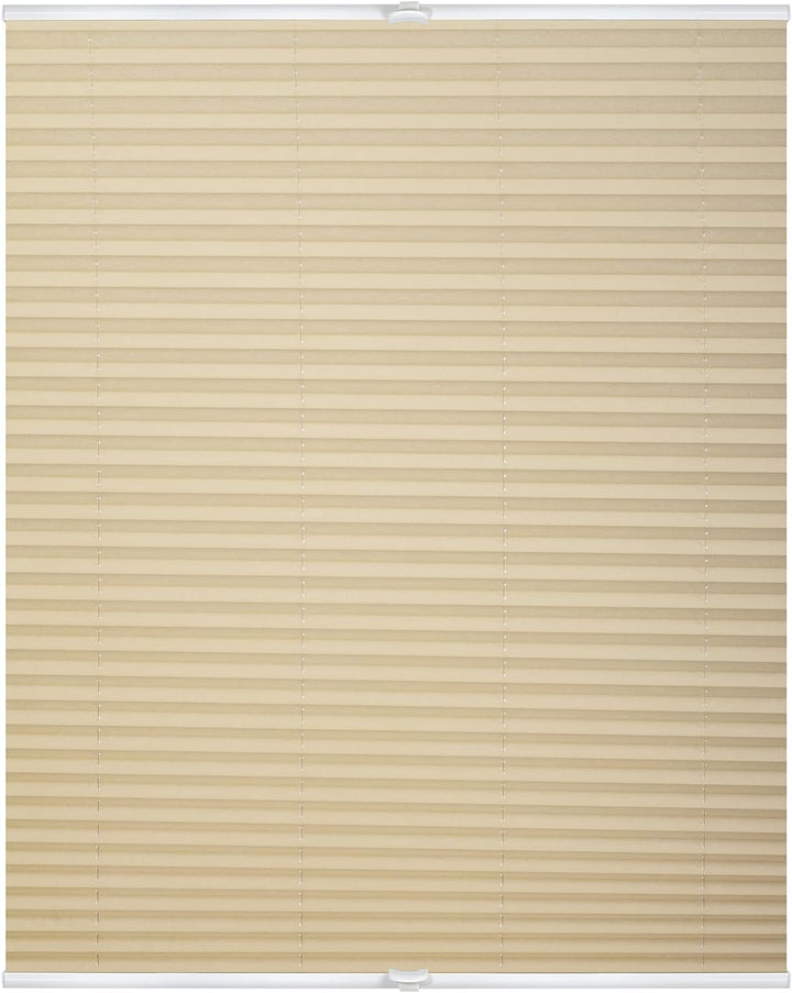 Wohn-Guide PKV.120.130.05 Plissee Klemmfix, ohne Bohren, verspannt - Creme 120 cm x 130 cm (B x L) 1