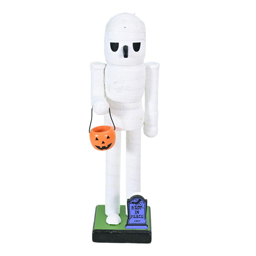 Generisch Halloween Holz-Nussknacker,Dekoration für Feiertage Skelett Kürbis Nussknacker | Geschenkt