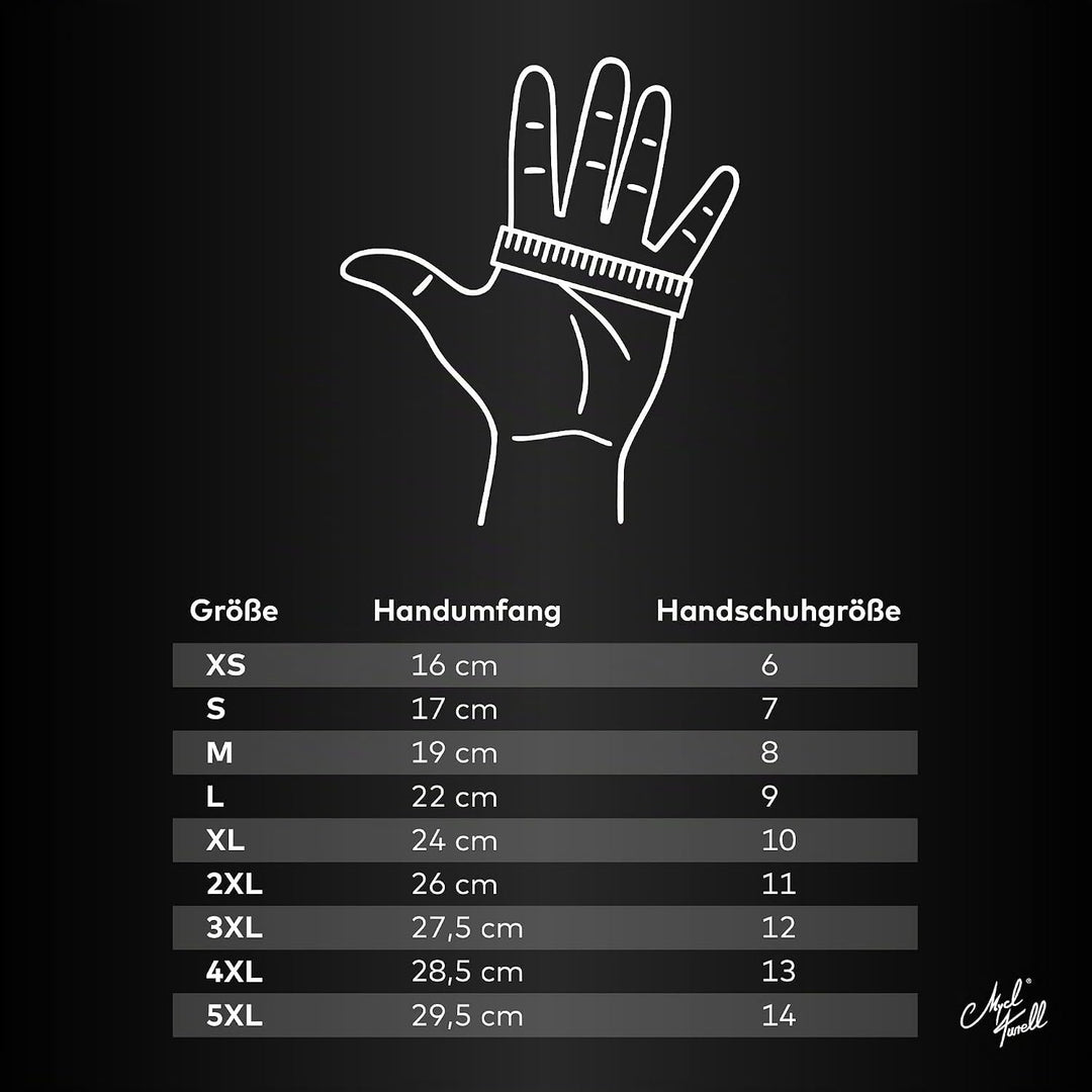 Mycl Turell Motorradhandschuhe Easy Rider - Motorrad Handschuhe Herr - Echtleder - Handschuhe Herren