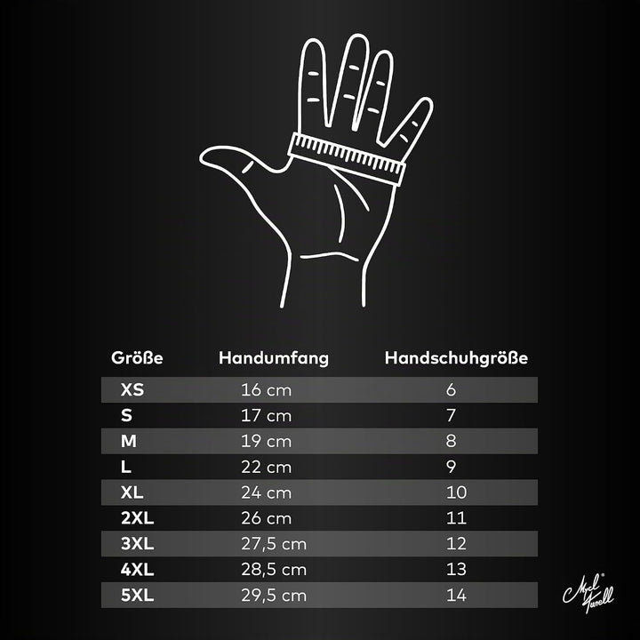 Mycl Turell Motorradhandschuhe Easy Rider - Motorrad Handschuhe Herr - Echtleder - Handschuhe Herren