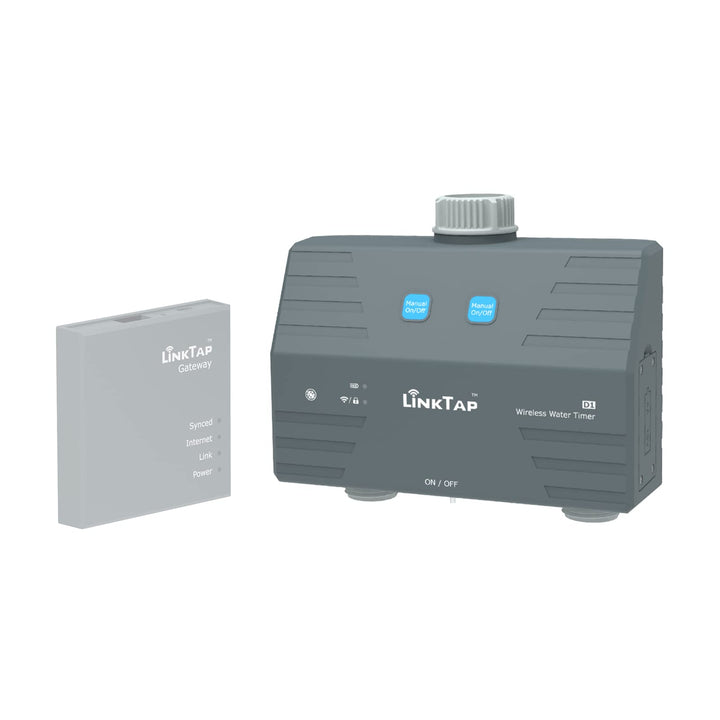 LinkTap D1 Drahtlose Bewässerungscomputer - Erfordert Gateway - Smart Wasserzeitschaltuhr mit 2 Ausg