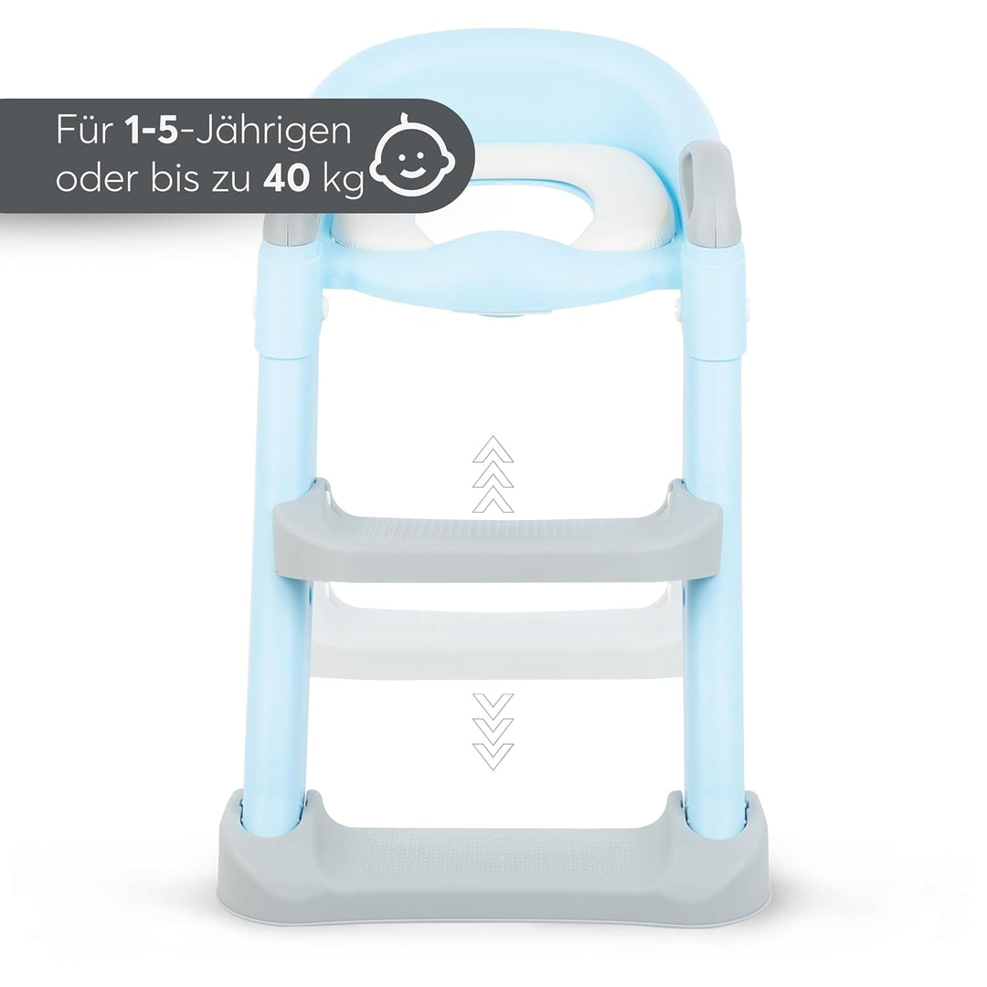 KikkaBoo Toilettensitz für Kinder mit Treppe LEA, Toilettentrainer, Zusammenklappbar & einstellbar,