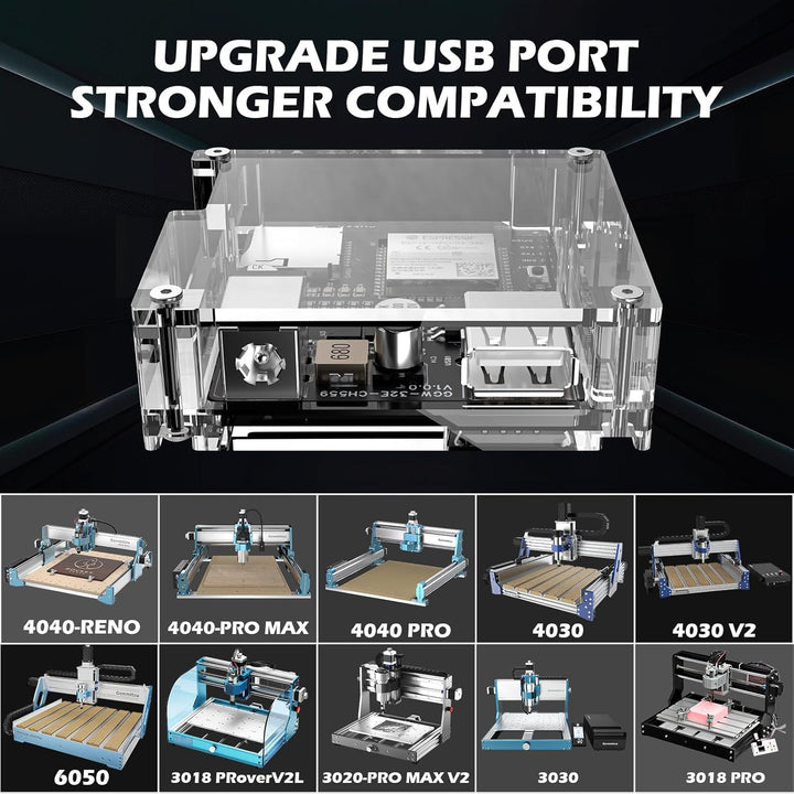 Genmitsu GGW-USB Wireless Wi-Fi Modul Kit mit USB-Anschluss, App G-Code Sending, Fernbedienung und M