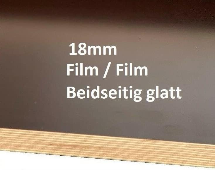 18mm Siebdruckplatte FILM/FILM Anhängerplatte Birke Multiplex Siebdrucksperrholz (80 x 80cm), 80 x 8