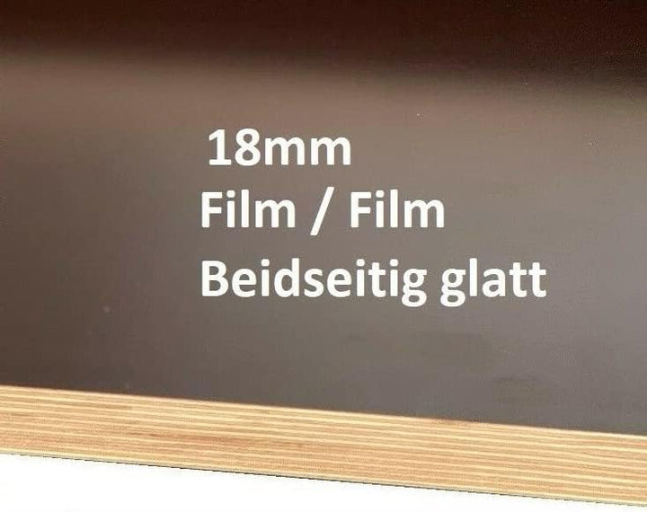 18mm Siebdruckplatte FILM/FILM Anhängerplatte Birke Multiplex Siebdrucksperrholz (80 x 80cm), 80 x 8