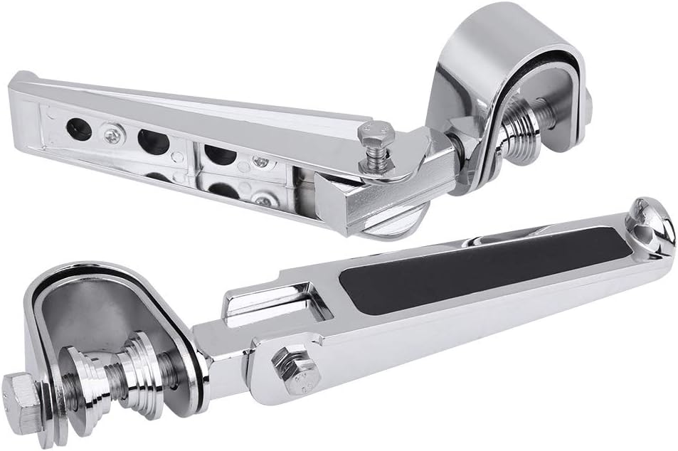 Motorrad Fussrasten mit Motorschutzklemmen für Motorrad 1 inch bis 1-1 / 4inch