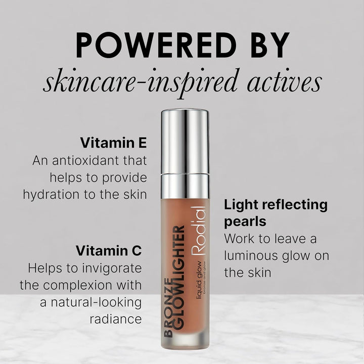 Rodial Bronze Glowlighter 6.1ml - Creme-Bronzer für sofortige Leuchtkraft der Haut, federleichte For