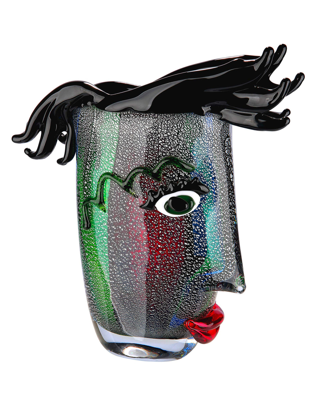GILDE GLAS art Vase Design - Glasvase und Kunstobjekt modern Höhe 30 cm Höhe 30 cm 0_mehrfarbig, Höh