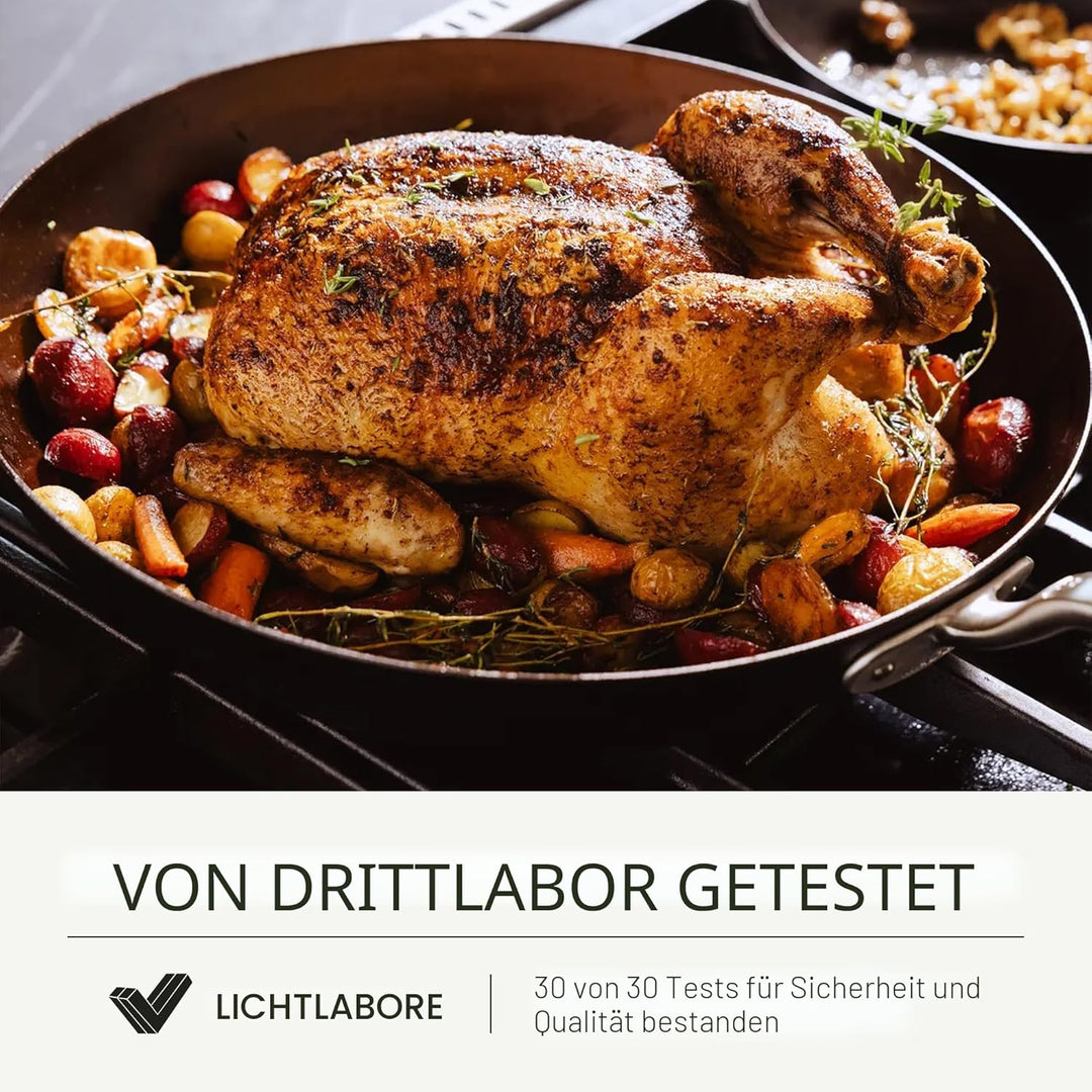 Made In Cookware – Gewürzte 25,4 cm blaue Bratpfanne aus Karbonstahl – (wie Gusseisen, aber besser)