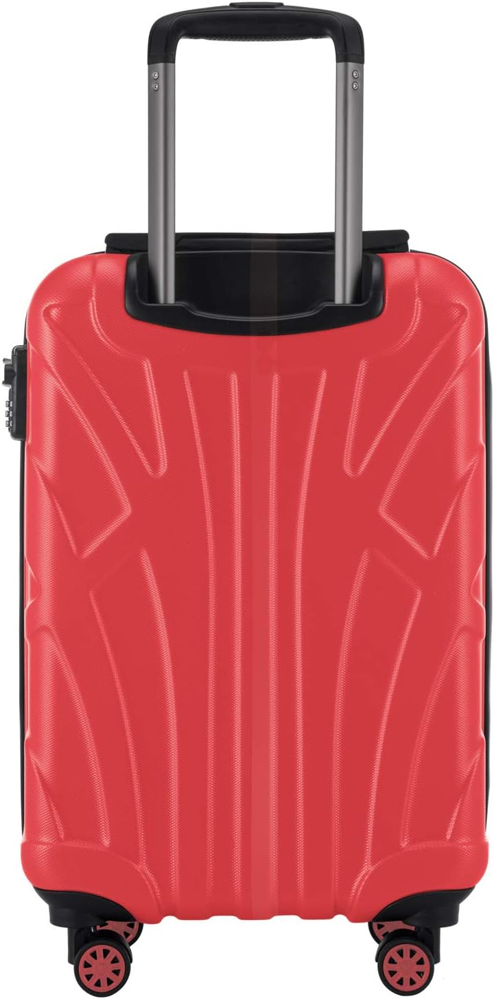 suitline Handgepäck Hartschalen-Koffer Koffer Trolley Rollkoffer Reisekoffer, TSA, 55 cm, ca. 34 Lit