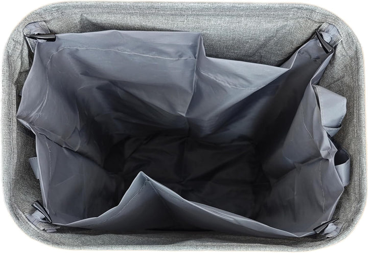 Relaxdays Pfandflaschen Sammelbehälter, 100 L, 2 Tragetaschen, abwischbar, Recycling, Flaschensammle