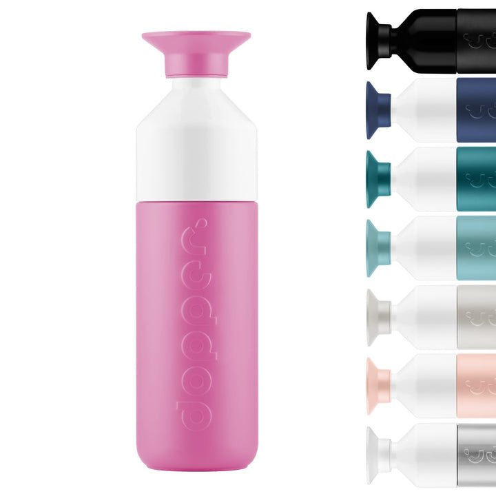 Dopper Insulated 580ml Thermosflasche Pelican Pink - Doppelwandig, auslaufsicher, hält 24h kalt/9h h