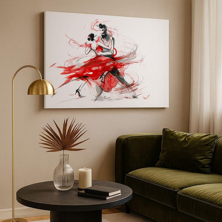 Bilder auf Leinwand 100x70cm Leinwandbild Tanz Aktion Aktivität Gross Wanddeko Bild Schlafzimmer Küc