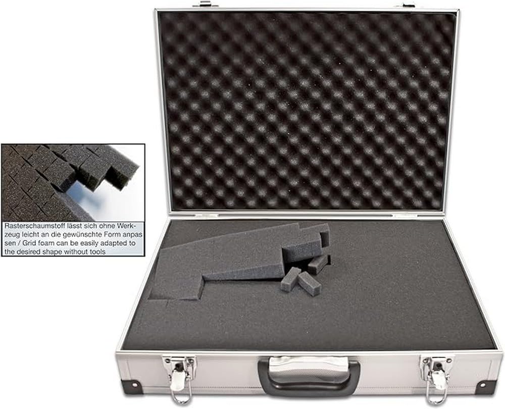 PeakTech P 7310 7310 – Universal Koffer für Messgeräte, Abschliessbar, Staubschutz, XL - 460 x 330 x