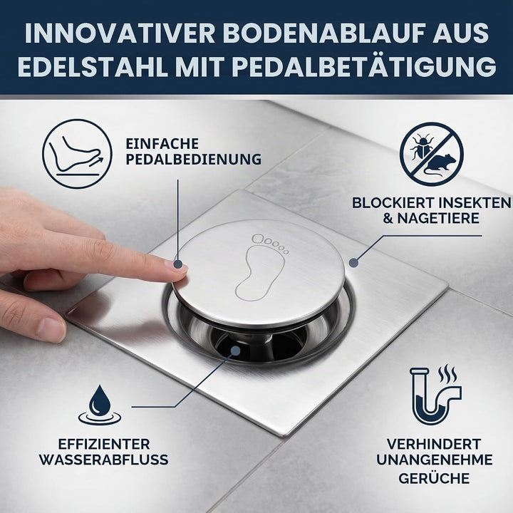 Bodenablauf Edelstahl Duschablauf Shower Drain Sieb Protector für Badezimmer Waschküche Küche Zubehö