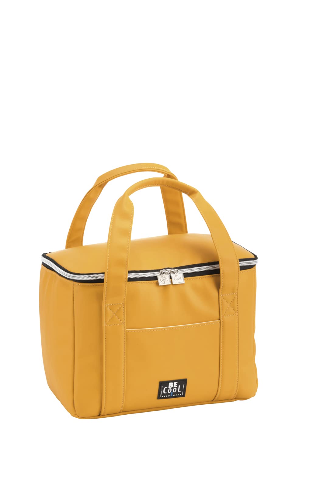 Elegante City Kühltasche 28x18x21 cm, ca. 10,5 l Volumen mit Breiten Tragegriffen für Picknick, Schu