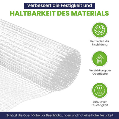 50 m² Putzgewebe 70 g/m² Glasfasergewebe Armierungsgewebe 3.5 Kilogramm, 3.5 Kilogramm