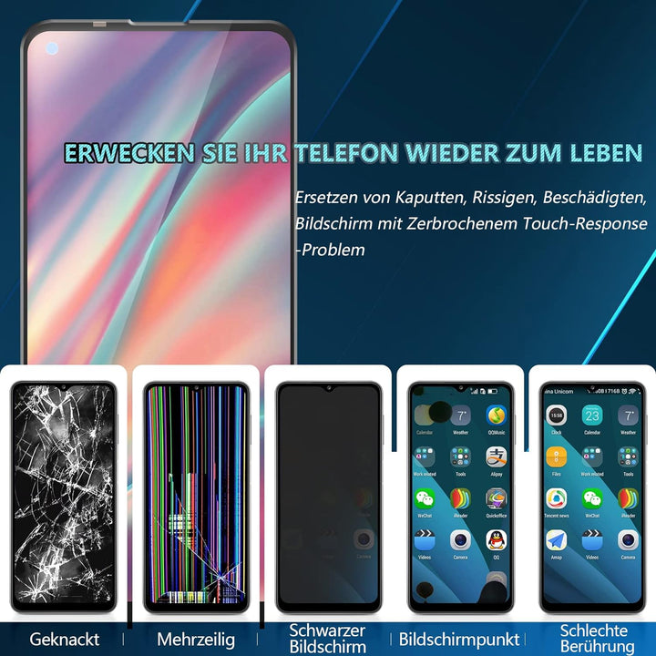 RongZy Display für Wiko View 5/View 5 Plus LCD Bildschirmersatz Digitizer Touchscreen Montiert Ersat