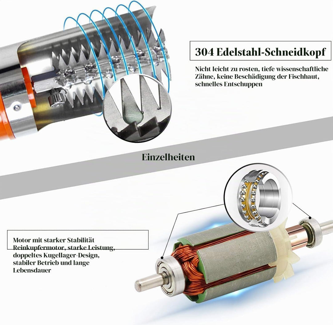 MXBAOHENG fischschupper elektrisch Elektrischer Fischschuppen elektrischer fischentschupper Elektris