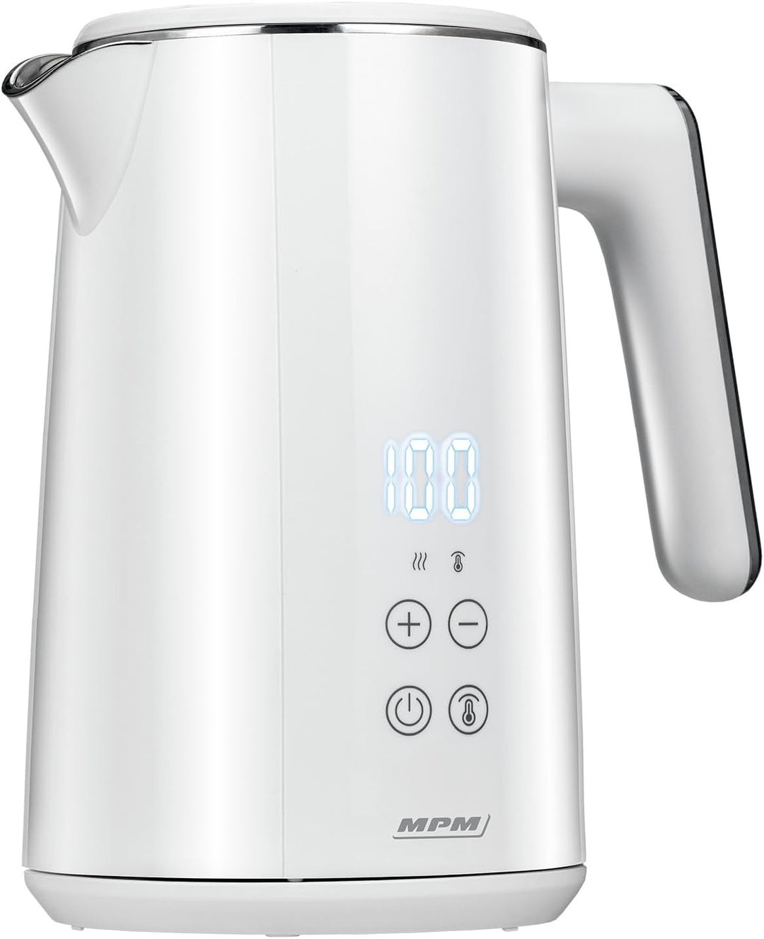 MPM MCZ-120 Wasserkocher 1,5L mit Doppelwand-Design, Temperaturregelung 40-100°C, Edelstahl-Innenbeh