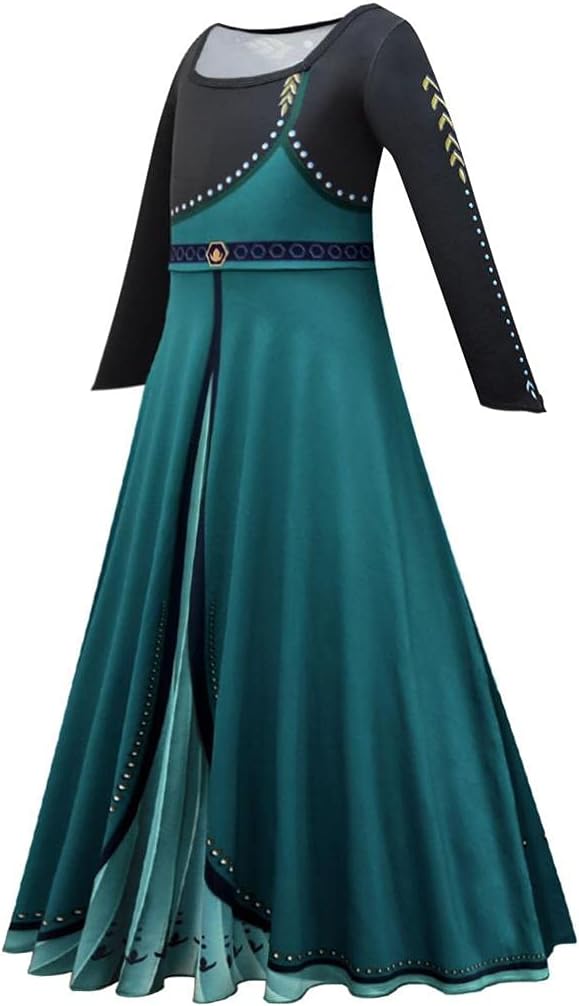 Lito Angels Prinzessin Königin Anna Krönung Kostüm Kleid für Kinder Mädchen, Eiskönigin Krönungsklei